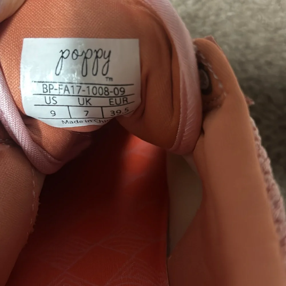 Pink and Orange Women's Sneakers Poppy brand - Picture 5 of 6